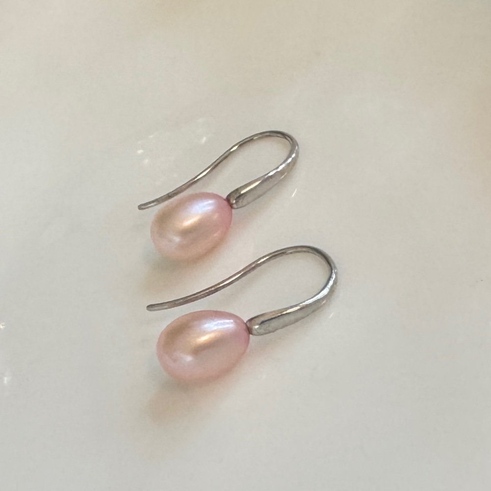 Honora Pink Freshwater Pearl Sterling Silver Earrings